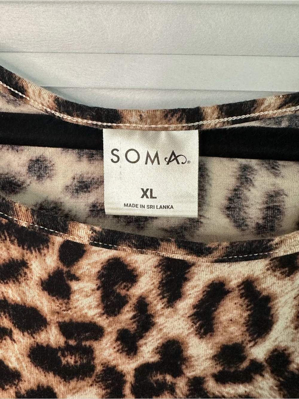 Soma Leopard Print Nightshirt in Tan, Brown & Black - Picture 2 of 5